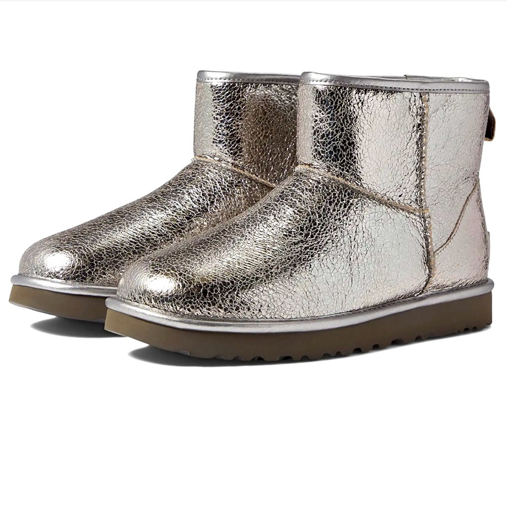 UGG Classic Mini Metallic Sparkle boot